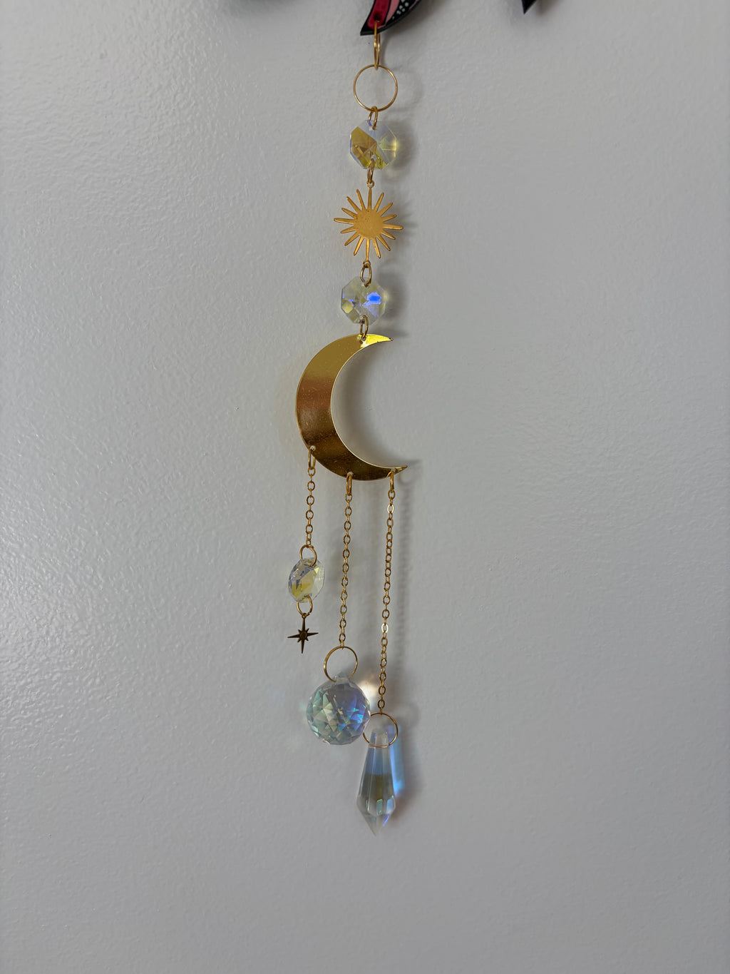 Sun Suncatcher/Dreamcatcher hand painted