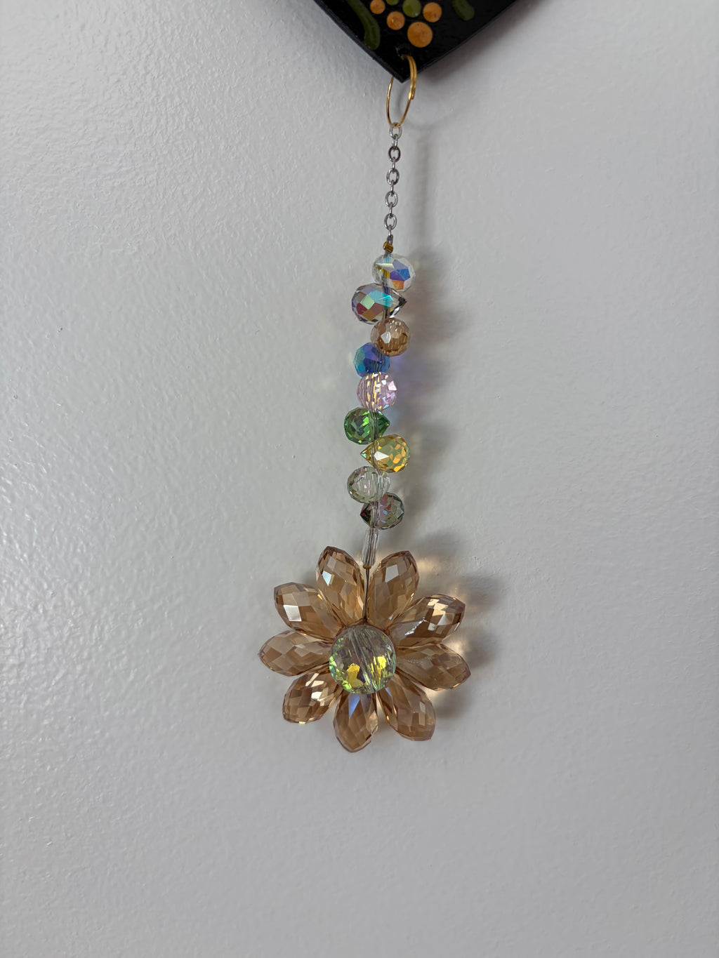 Two heart suncatcher/dreamcatcher