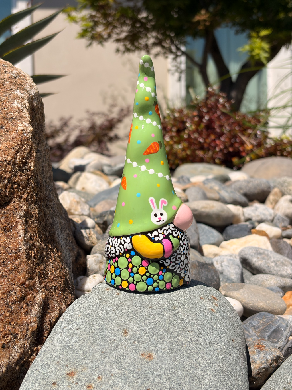 Hand Painted Easter Gnome
