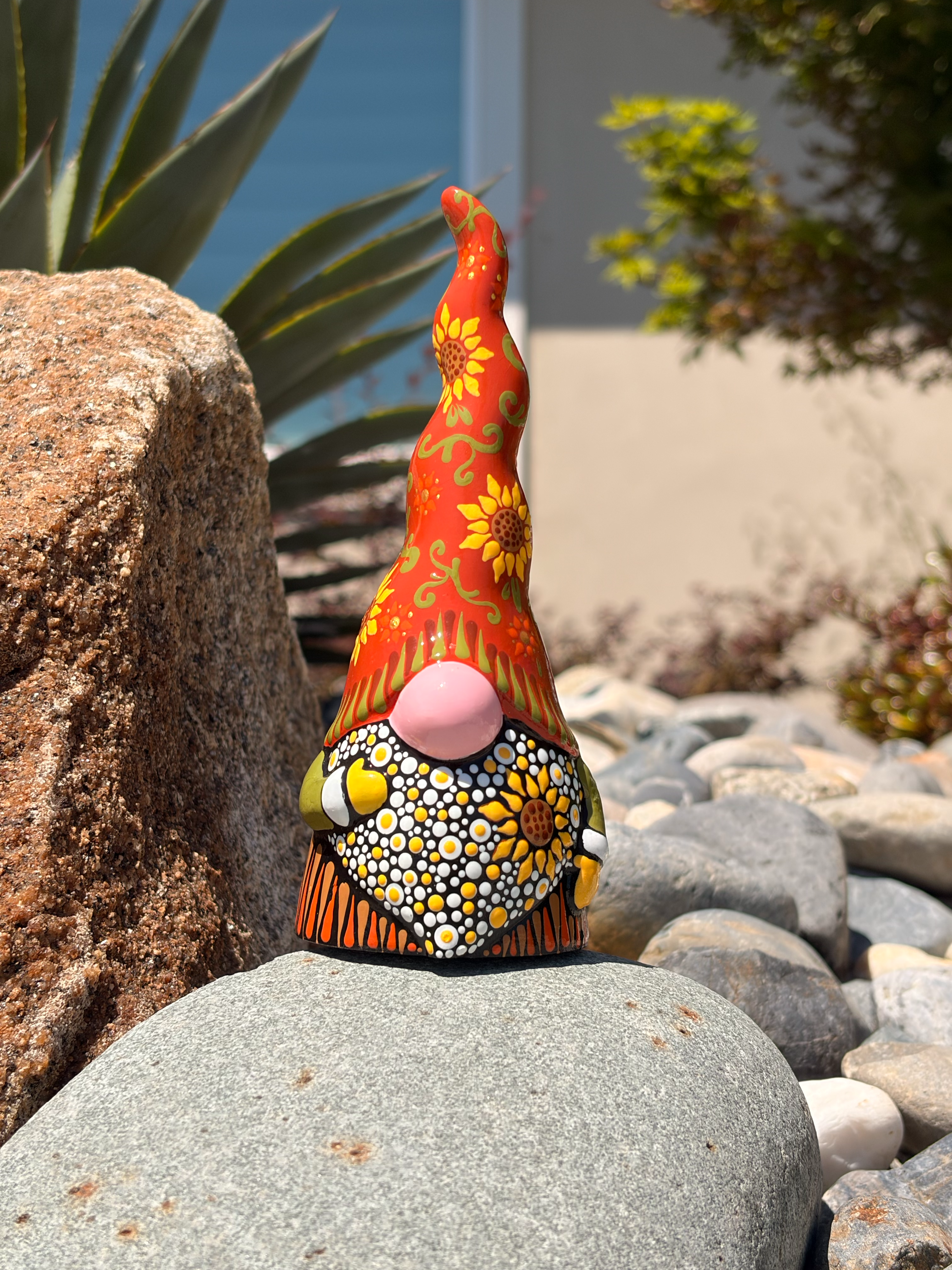 Hand painted Fall themed gnome
