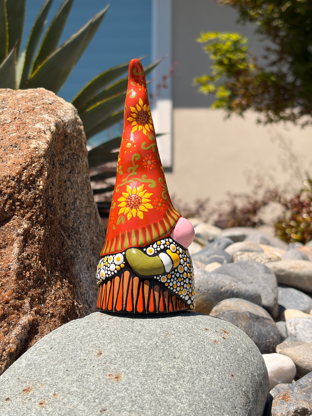 Hand painted Fall themed gnome