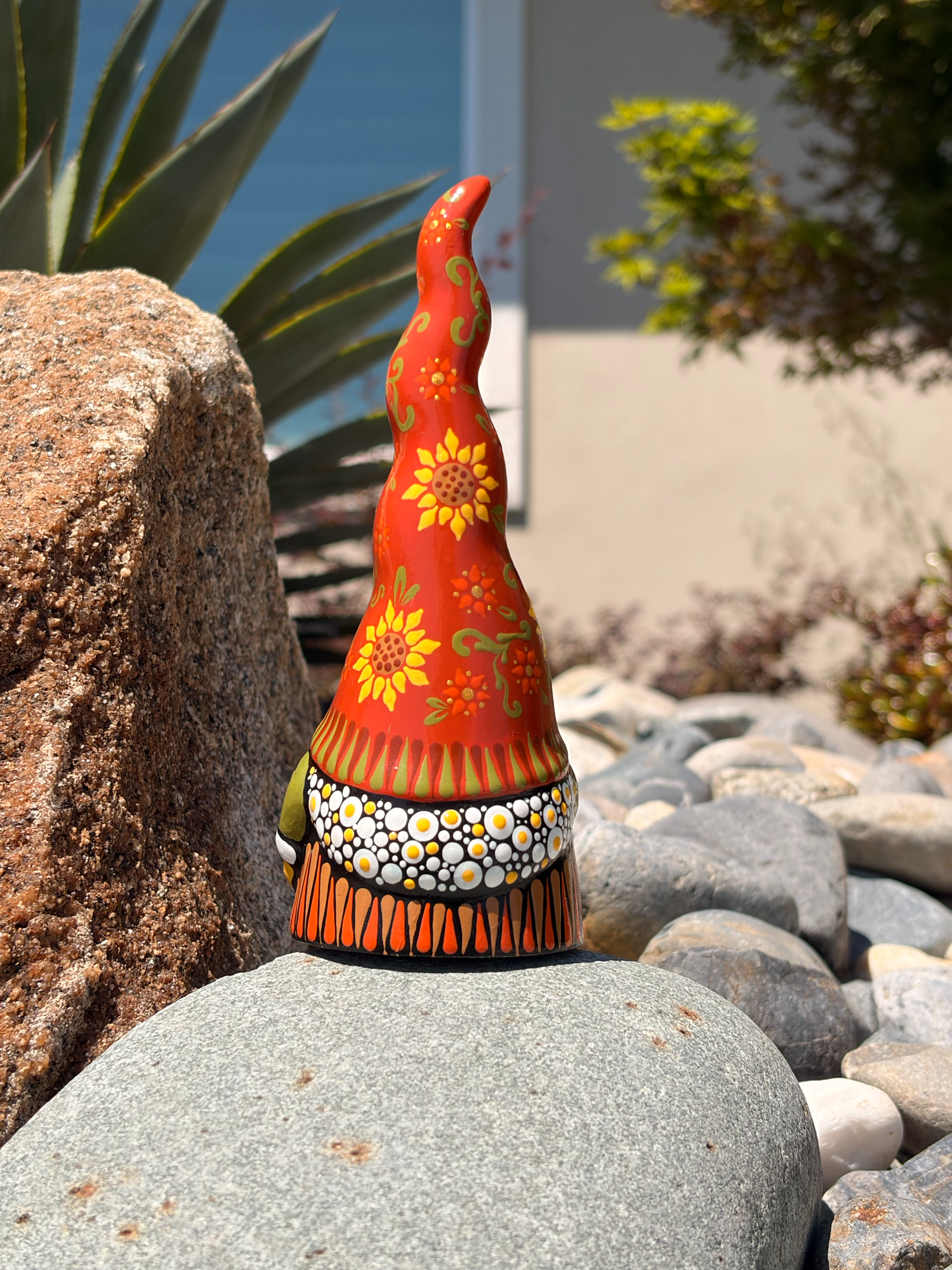 Hand painted Fall themed gnome