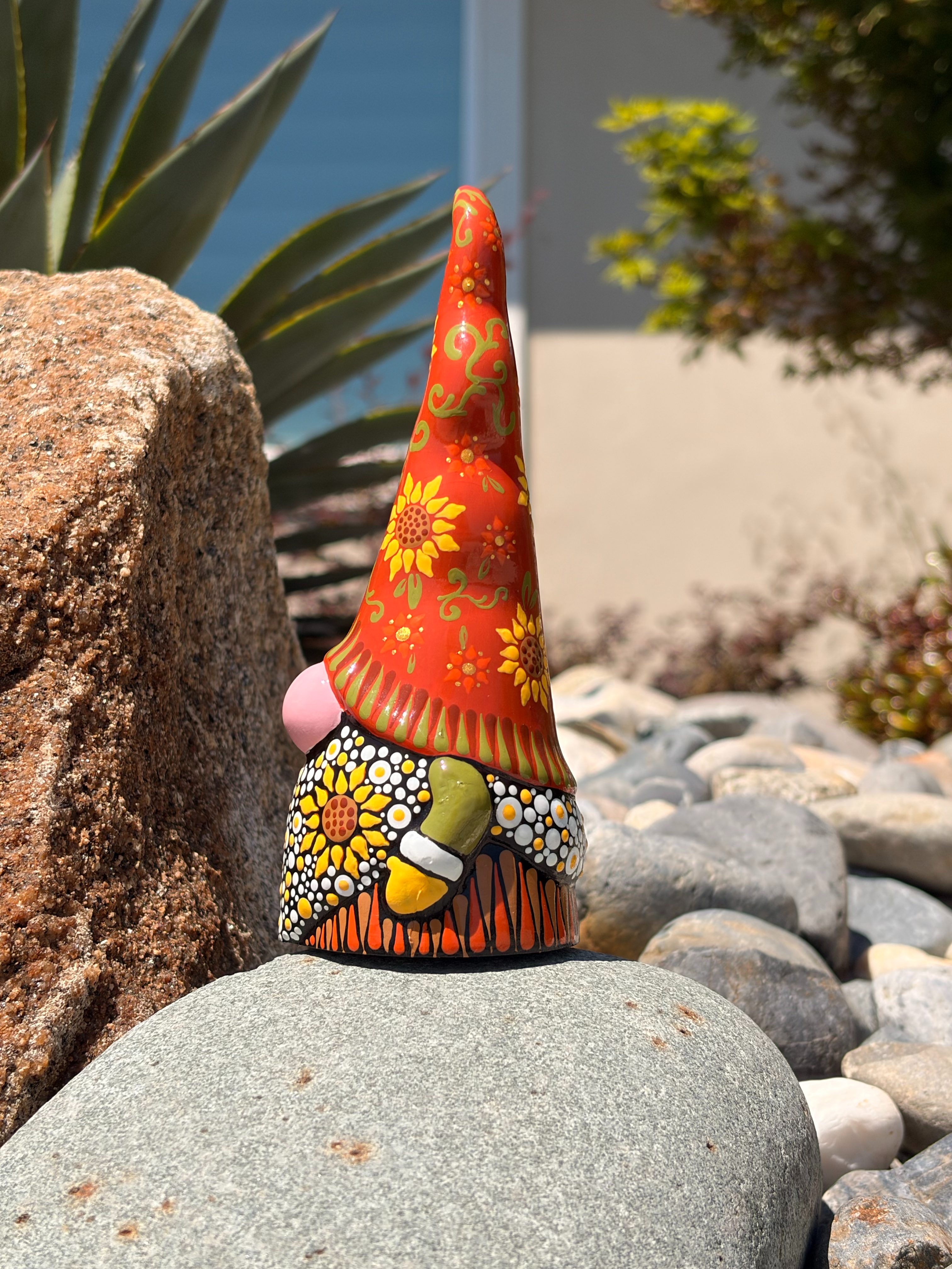 Hand painted Fall themed gnome