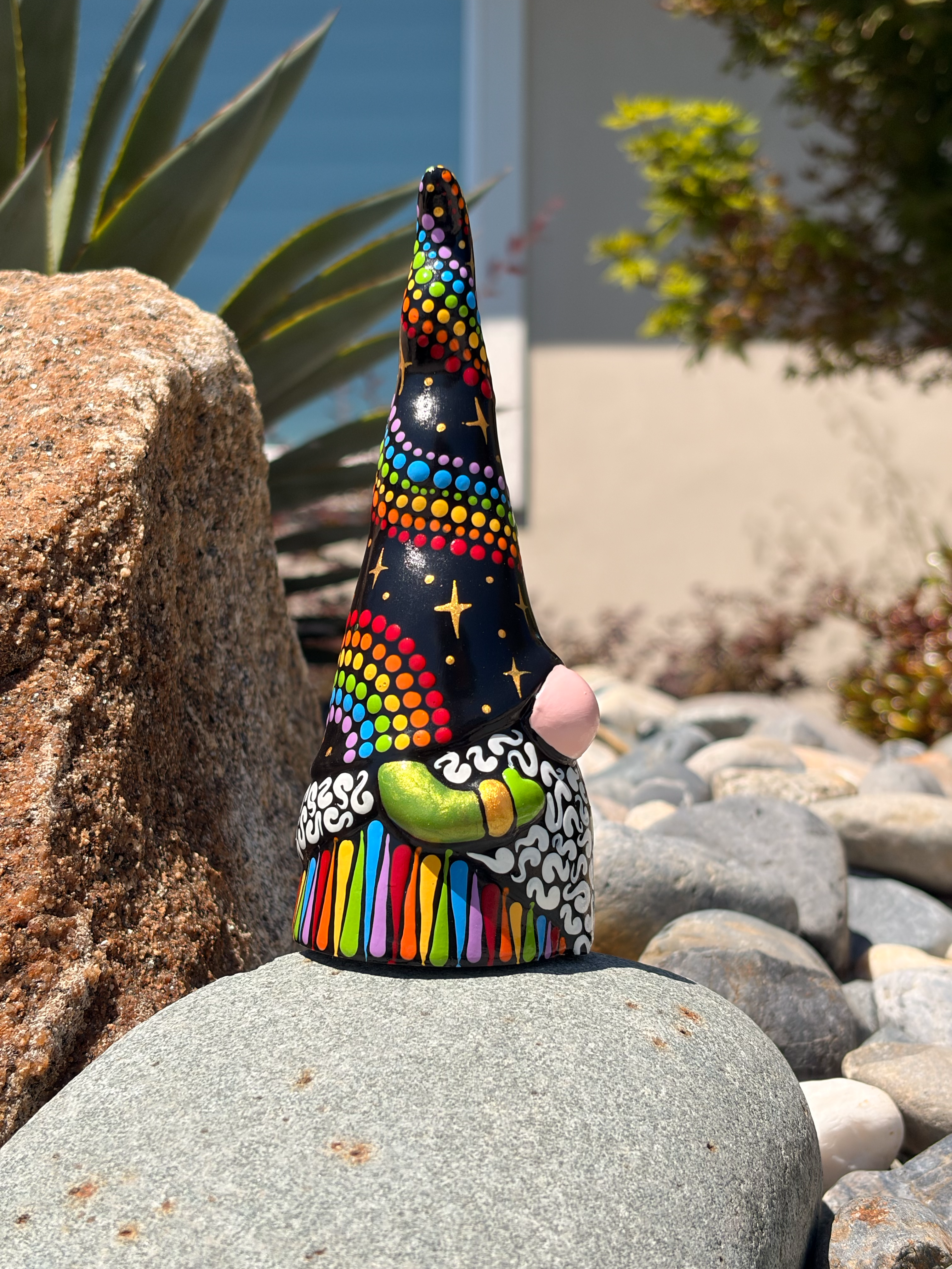 Hand Painted St. Patricks Gnome