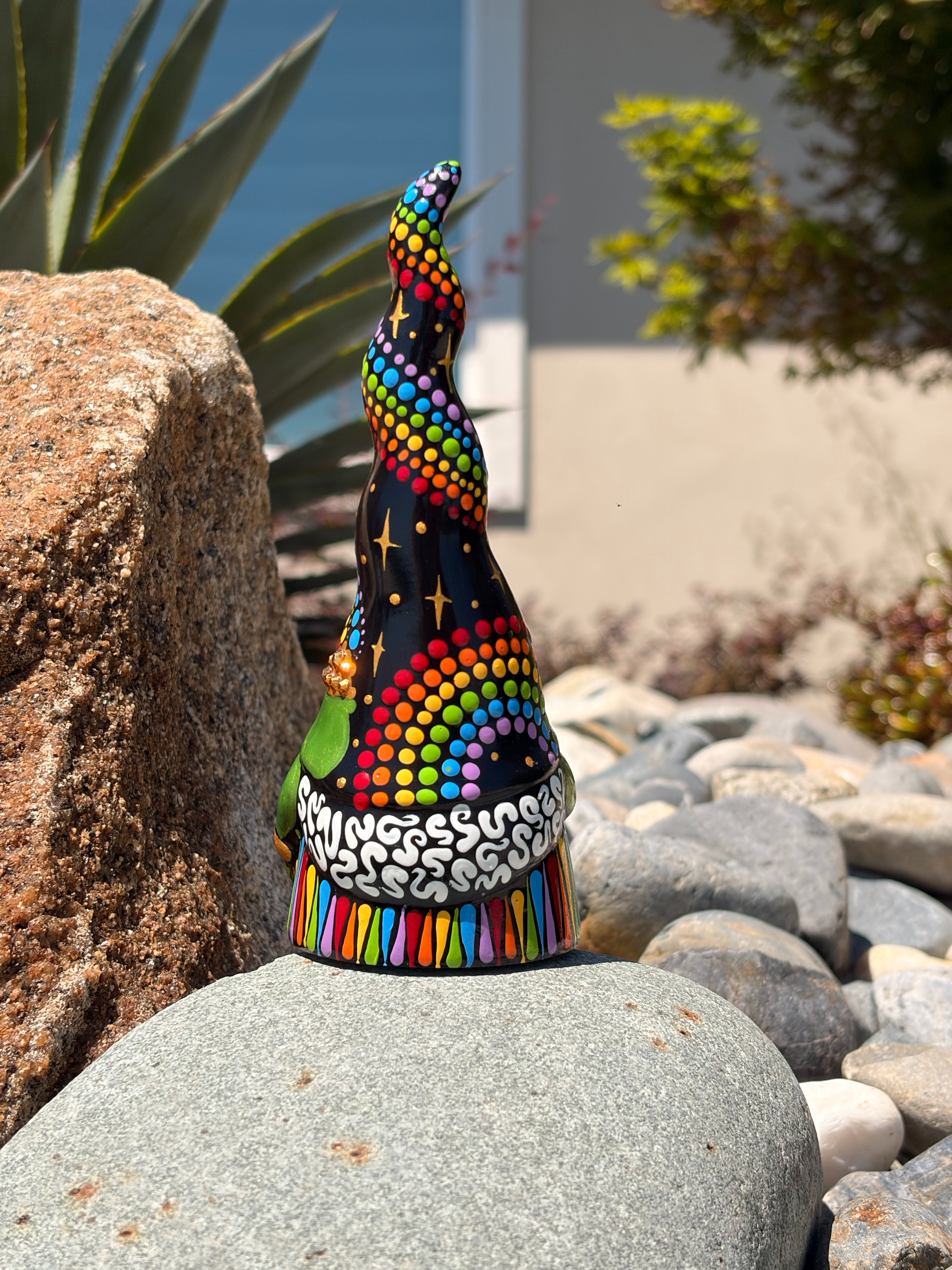 Hand Painted St. Patricks Gnome