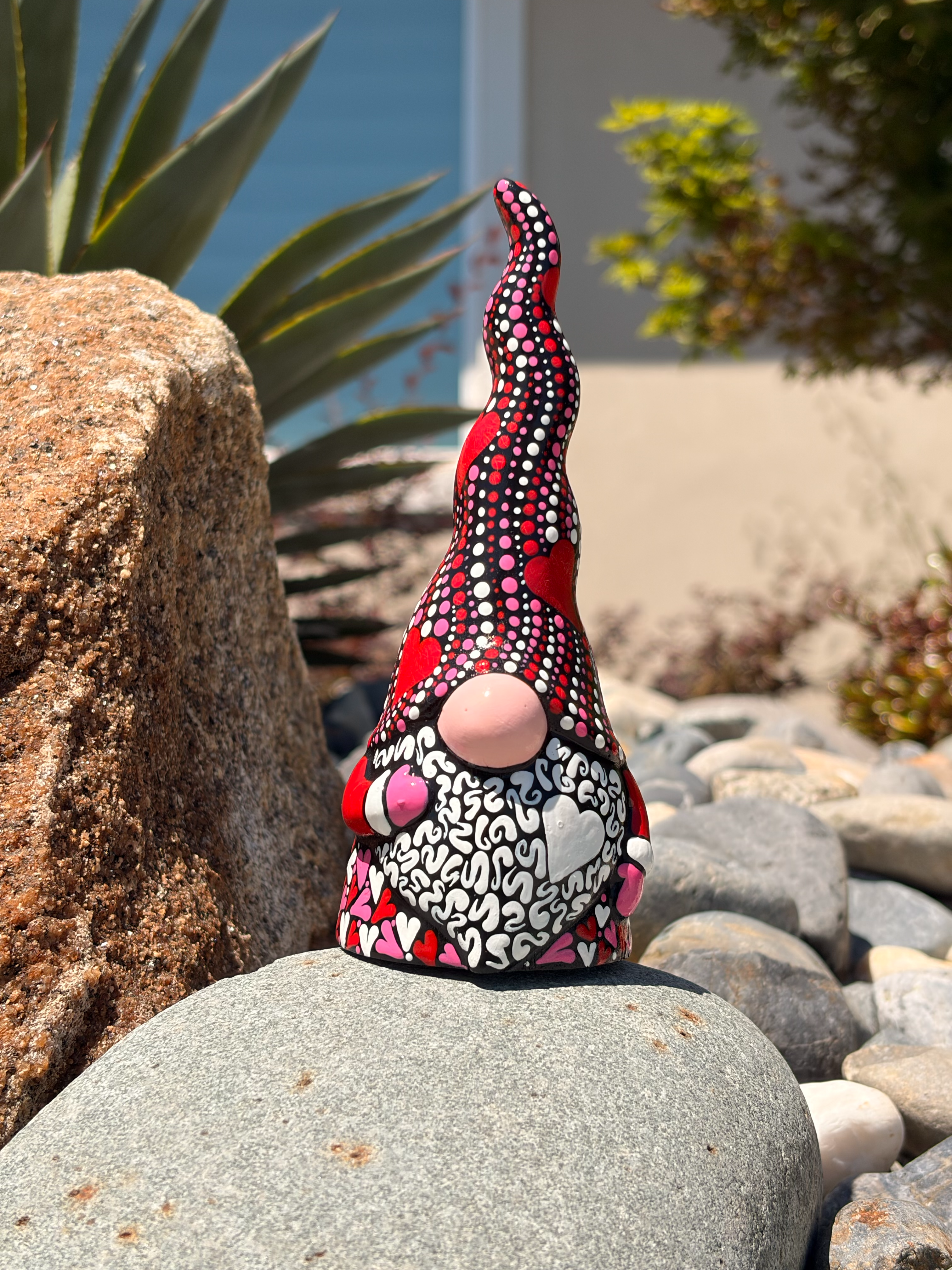 Hand Painted Valentines/Love Gnome