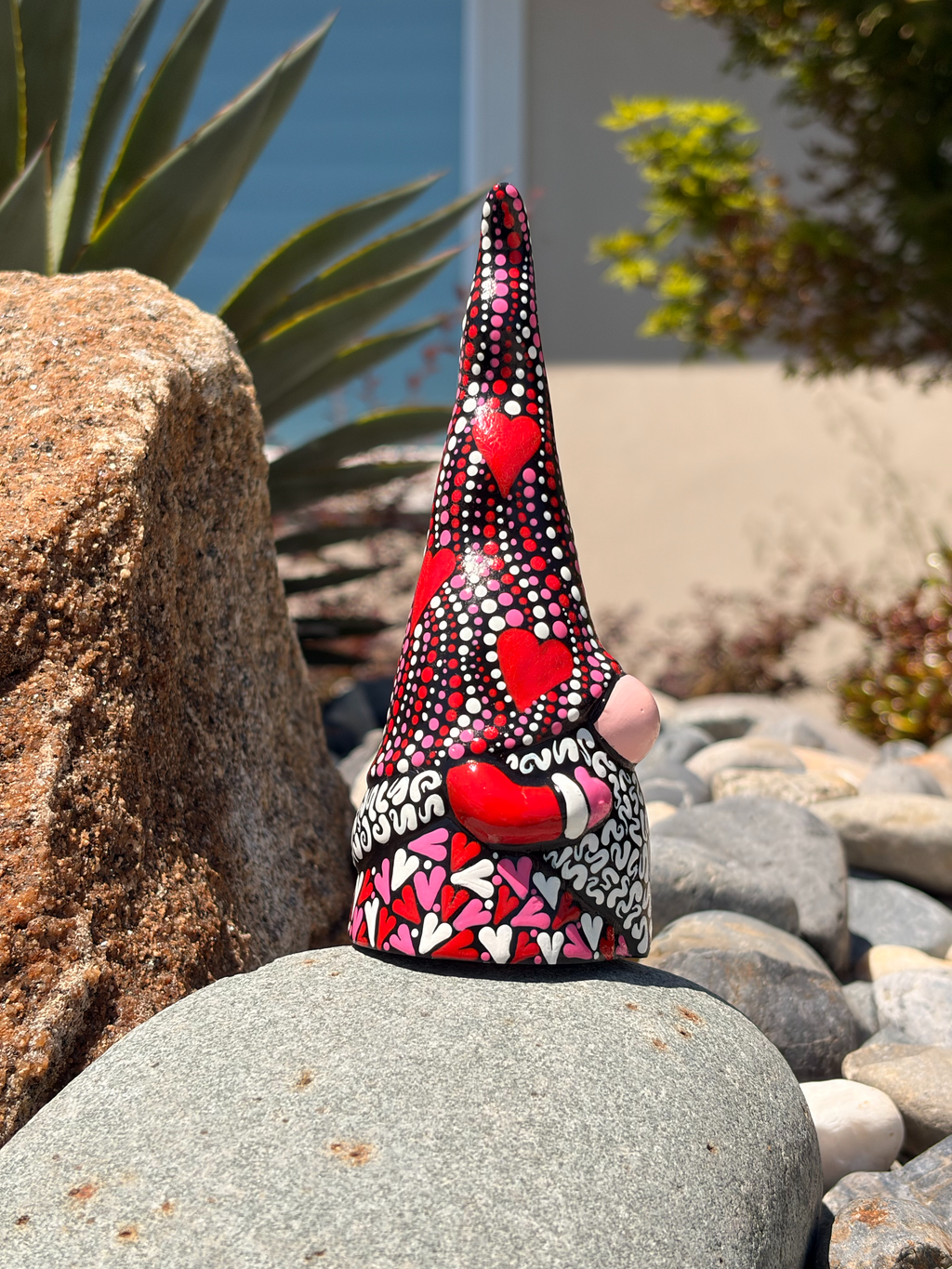 Hand Painted Valentines/Love Gnome