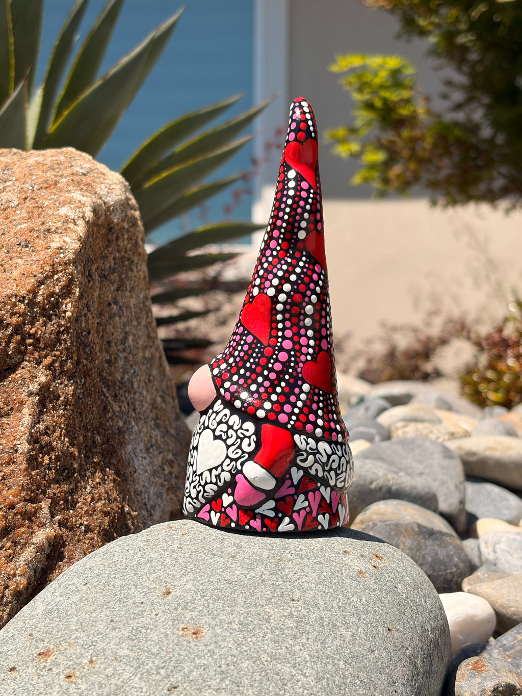Hand Painted Valentines/Love Gnome