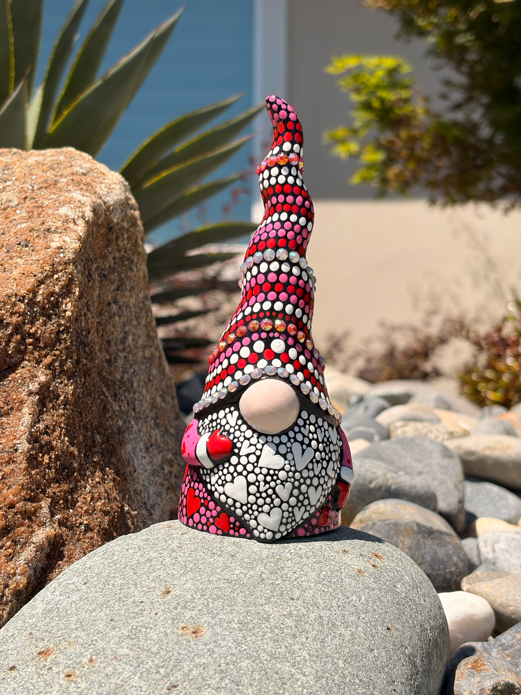 Hand Painted Valentines / Love Gnome