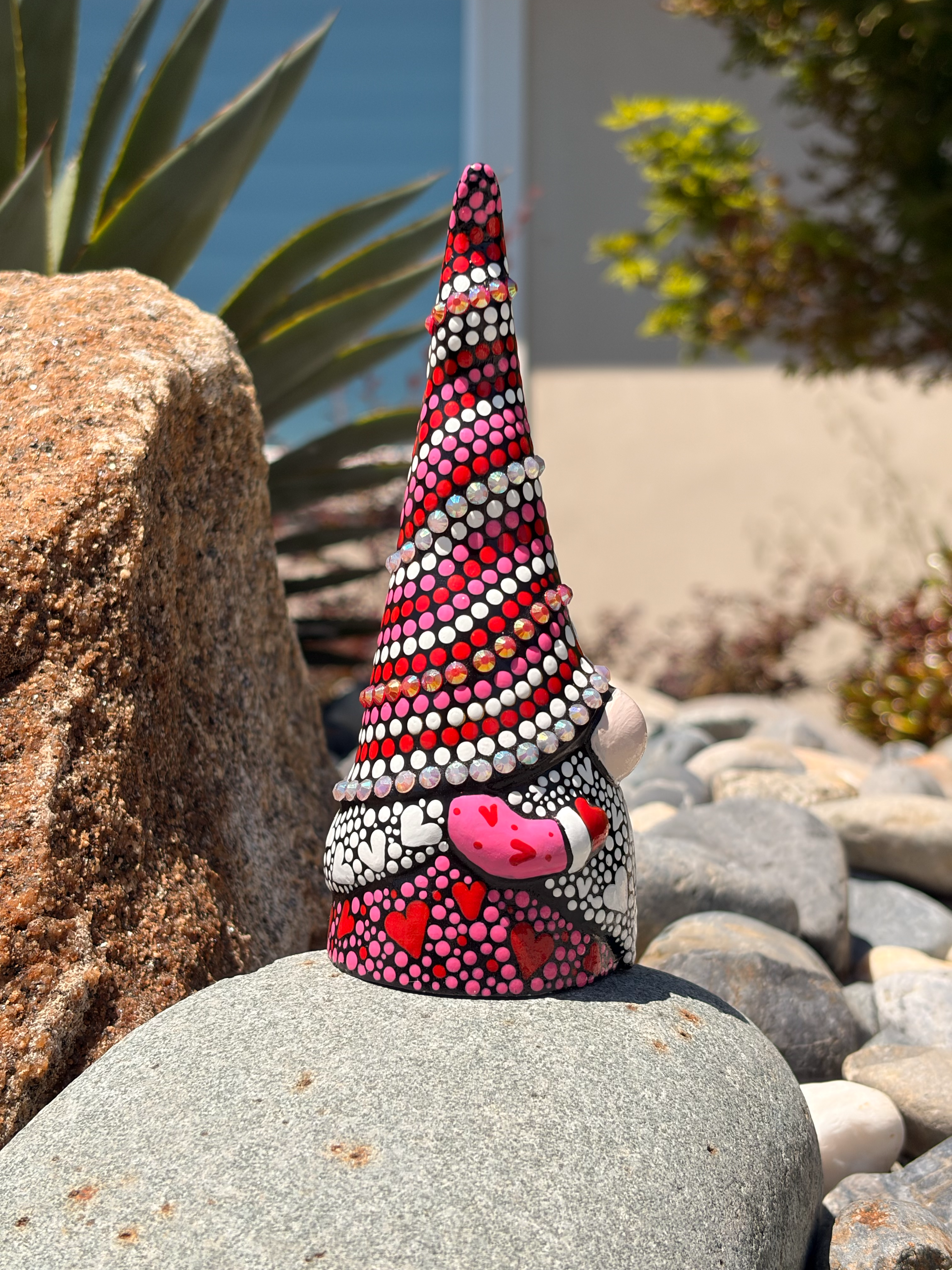 Hand Painted Valentines / Love Gnome