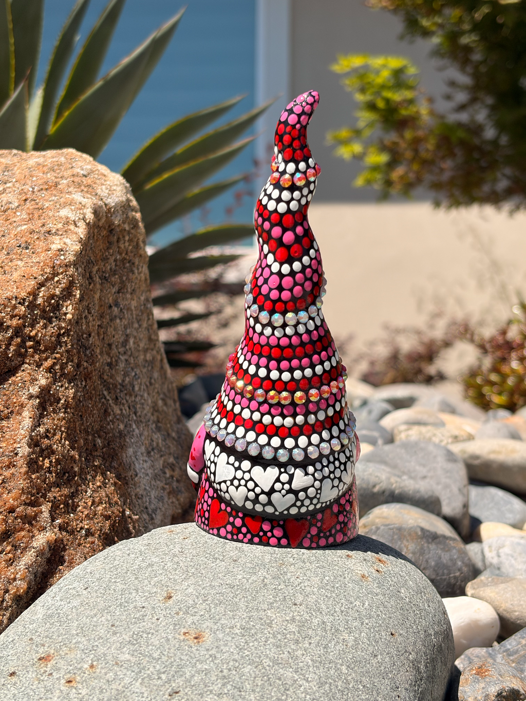 Hand Painted Valentines / Love Gnome