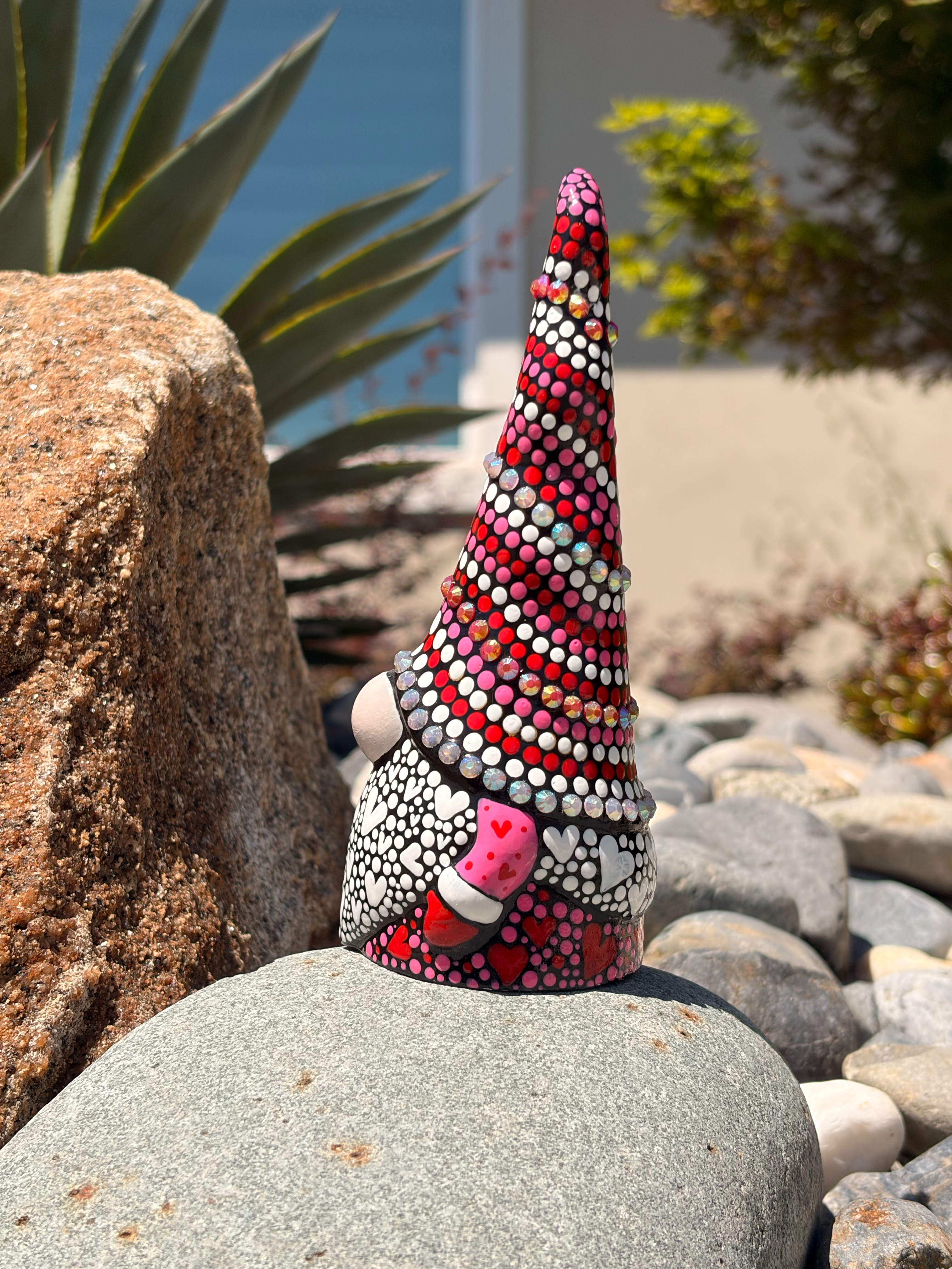 Hand Painted Valentines / Love Gnome