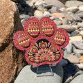 Hand Painted Mandala PawPrint