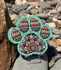 Hand Painted Mandala Paw Print
