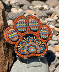 Hand Painted Mandala PawPrint
