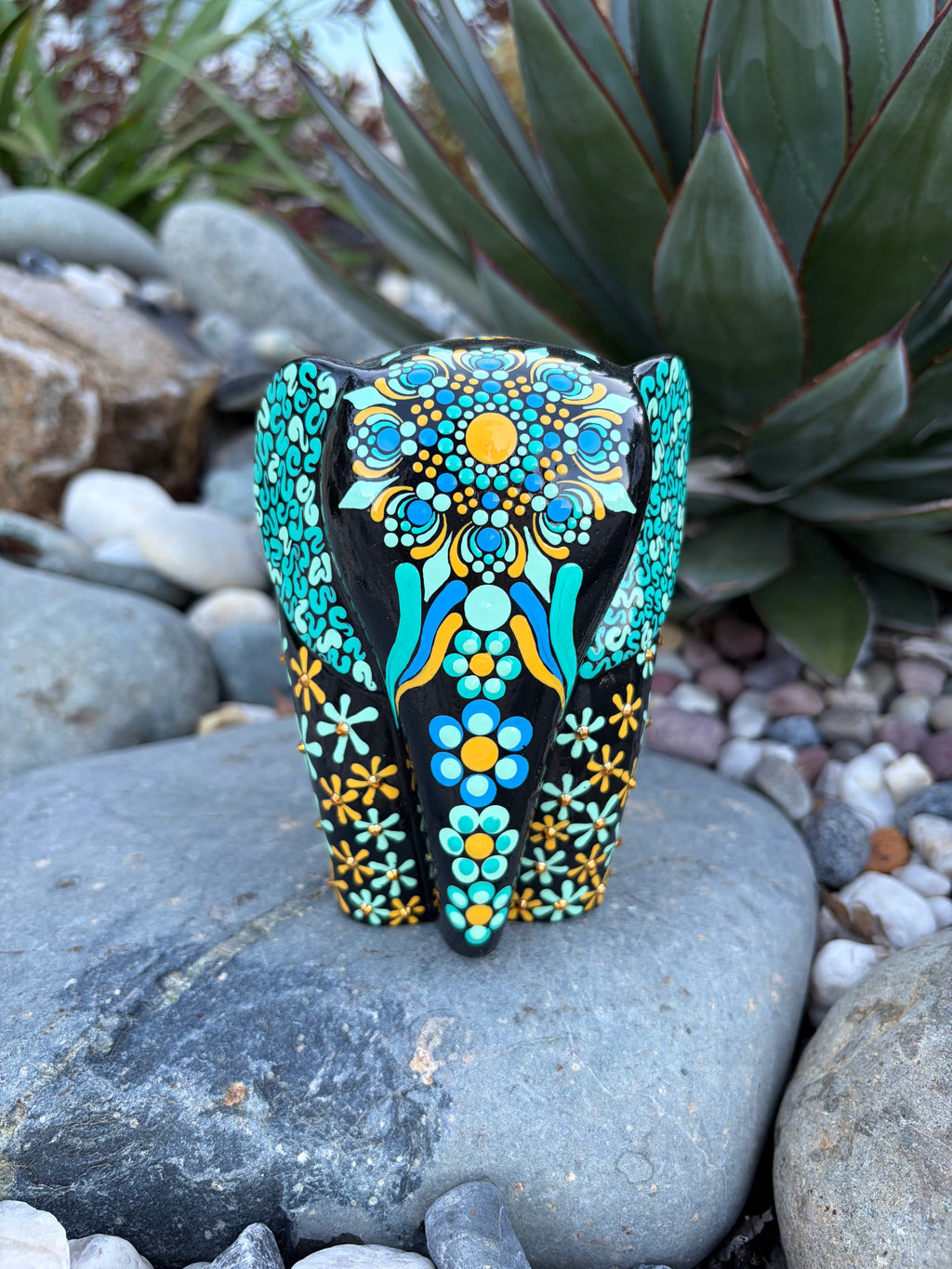 Hand Painted Beautiful Mandala Elephant