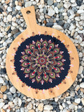 Hand Painted Mandala Christmas Ginger Bread Charcuterie Board