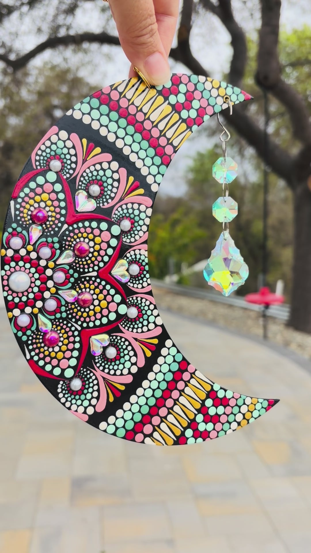 Moon (dream catcher/ suncatcher)
